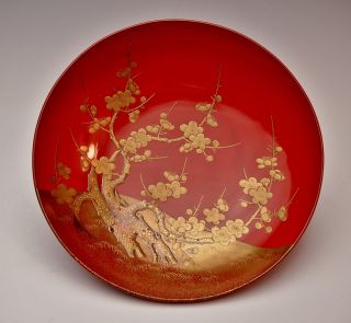 Exquisite Antique Japanese Lacquer Bowl Edo / Meiji Finest Takamakie 1800 ' S photo