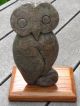 1975 Shona Zizi Owl Stone Sculpture Sig.  Chamunorwa Manyore,  Zimbabwe Africa Sculptures & Statues photo 2
