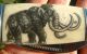Scrimshaw Art By Shar,  Double Sided Pachyderms,  Folding Knife/knives Scrimshaws photo 3
