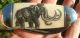 Scrimshaw Art By Shar,  Double Sided Pachyderms,  Folding Knife/knives Scrimshaws photo 4