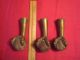 Of 3 Antique Brass Claw And Ball Feet Table Stool Piano Legs 1900-1950 photo 6