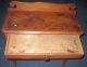 Primitive Pine Or Maple Hall Table Vanity Side Drawer Antique New England 1800-1899 photo 2