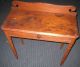 Primitive Pine Or Maple Hall Table Vanity Side Drawer Antique New England 1800-1899 photo 3