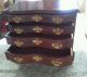 Stunning Mahogany Miniature Antique High Boy Chest Of Drawers 1800-1899 photo 1