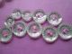 Antique/vintage White Glass Buttons For Your Project Buttons photo 2
