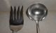 Vintage Marjo - Nell Associated Silver Co Meat Fork & Small Sauce Ladle Ca 1903 Flatware & Silverware photo 2