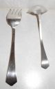 Vintage Marjo - Nell Associated Silver Co Meat Fork & Small Sauce Ladle Ca 1903 Flatware & Silverware photo 3