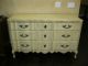 Vintage French Provincial Dixie Style Tall Dresser Dovetail 9 Drawers Post-1950 photo 1