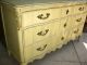 Vintage French Provincial Dixie Style Tall Dresser Dovetail 9 Drawers Post-1950 photo 8
