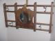Vintage Oak4 Hook Hat&coat Rack Primitives photo 1