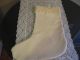 Primitive Antique Cutter Quilt Christmas Stockings Patchwork Quilt Lace Stocking Primitives photo 3
