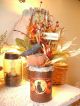 Country Primitive Fall Folk Art Halloween Decor Handmade Arrangement Primitives photo 5