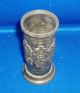 Antique 19th Century Grand Tour Regency Bronze Vase Pen Cup Heavy Weight Metalware photo 2