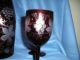 Ruby Cut To Clear Wine Decanter And 5 Matching Glasses. Decanters photo 2