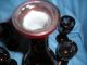 Ruby Cut To Clear Wine Decanter And 5 Matching Glasses. Decanters photo 3
