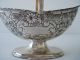 Epm Antique Silver Plate Flower Embossed Candy/nut Footed Basket Bowl Baskets photo 3