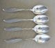Fraget Art Deco Silver Sterling 13 Pieces 4 Spoons 4 Forks 5 Knives Warsaw 784gr Flatware & Silverware photo 9