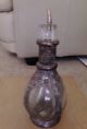 Antique Silverio Sterling Silver And Glass Bottle,  Of Wine Or Whiskey. Bottles, Decanters & Flasks photo 2