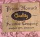 Antique Vintage Prince Howard Pink Sofa/couch Post-1950 photo 1