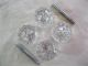 Antique Brand Nos Crystal Glass Doorknobs & Brass Eastlake Faceplates - Twin Set Door Knobs & Handles photo 4