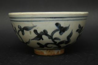 A Wonderful Estate Chinese Blue And White Porcelain Bowl Ming Dynasty Antique photo