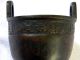 Antique Early Chinese Bronze Ding Censer Carved Wood Cover Incense Burners photo 3