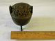 Antique Early Chinese Bronze Ding Censer Carved Wood Cover Incense Burners photo 8