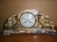 1930 ' S Art Deco French Marble Mantle Clock Garniture Art Deco photo 1