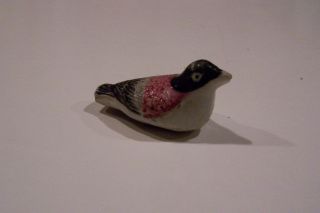 Antique Decorated Figural Clay Whistle In The Form Of A Bird photo