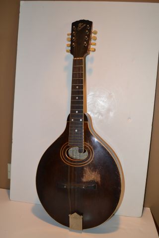 C1919 Gibson Mandolin 65040 Style H1 With Parts Label And Guarantee photo