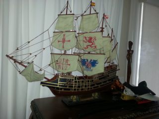 Spanish Galleon Museum Replica Model photo