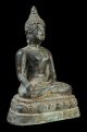 Da - Ma - Lay Rare Antique Singha Bronze Buddha Statues High 6 Inch & Statues photo 2
