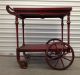 Antique Wood Tea Cart - Paalman (?) - W/removable Tray Oriental Motif Other photo 2