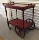 Antique Wood Tea Cart - Paalman (?) - W/removable Tray Oriental Motif Other photo 3