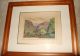 Delightful Old 1850s Watercolor Pastoral Landscape End Of 19th Century - History The Americas photo 1