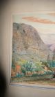 Delightful Old 1850s Watercolor Pastoral Landscape End Of 19th Century - History The Americas photo 5
