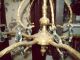 Vtg.  Spanish Brass Chandelier Wglass Crystals/ Prisims - Great Working Condition Chandeliers, Fixtures, Sconces photo 1