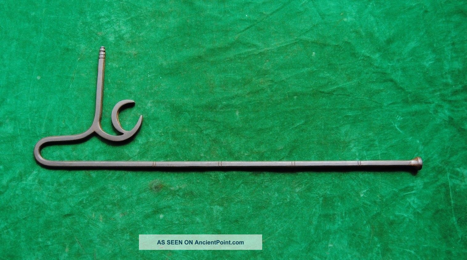 Old Ottoman Turkish Islamic Steel Derwish Crutch Armrest No Mace Gurz Shespar Middle East photo