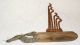 Primitive Style Rusty Country Kitchen 6 - Swivel Arms/hooks On Wood Wall Plate Primitives photo 2