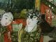 Antique Early 19th Century Pair Of Chinese Reverse Painting On Glass Paintings & Scrolls photo 9