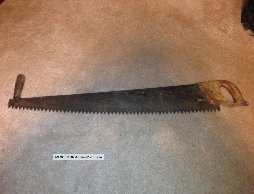 Vintage Antique Rare Diamond Edge Warranted Superior Saw 1 2