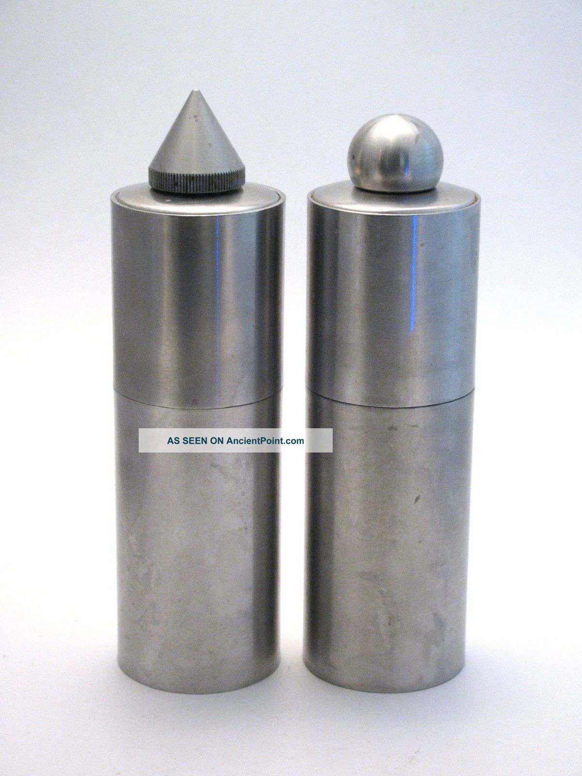 Peugeot Swedish Modern/minimalist Mcm Salt+pepper Mill Steel Sculpture Vtg Post Mid-Century Modernism photo
