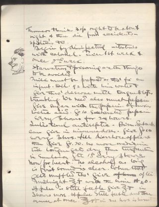 1895 Handwritten Medical Notes Dr Vanburen Thorne Univ Medical College Ny 500p photo