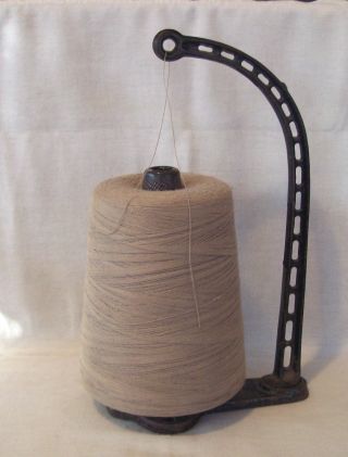 Primitive Antique General Store Cast Iron String Holder Dispenser photo
