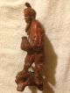 Antique C 18th/19th C Rosewood Hand Carved Statue Of Elder Men, Women & Children photo 4