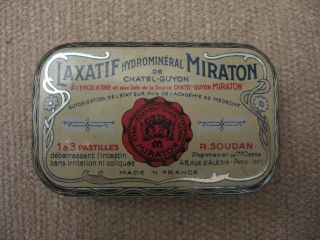 Antique French Laxative Tin 