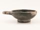 Ancient Greek Attic One Handle Black Pottery Bowl From 4th Century B.  C.  Period Greek photo 1