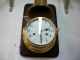 Vintage Schatz Royal Mariner Open Bell Ships Clock Working And Service. Clocks photo 8