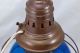 Antique Nautical Marine Perkins Blue Globe Ship Kerosene Lamp Lantern Converted Lamps & Lighting photo 1