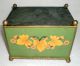Vintage Hand Crafted Iron Floral Painted Stationery Letter/paper/envelope Box India photo 4